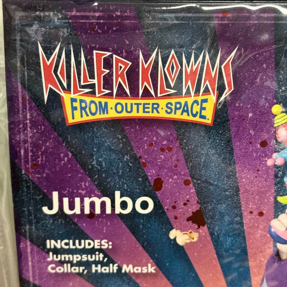 Spirit Halloween Killer Klowns From Outer Space Jumbo Costume Adult LG/XL New - Picture 2 of 8